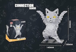 Colección Building Blocks 3d Connection Diy Animal Cat - Venta Internacional.