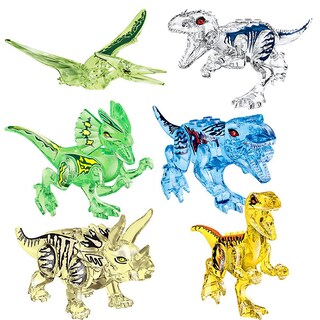 Foto 2 | Foto 2 | Maqueta 3d Diy Block Toy Con Cristal De Dinosaurio Para Niños Color Azul - Venta Internacional.