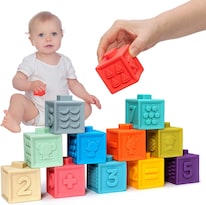 Bloques Apilables Blandos Para Bebés Y Niños Pequeños 12 Piezas - Venta Internacional.