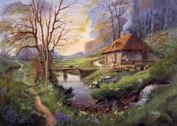 Rompecabezas Falcon Deluxe Cottage In The Woods De 1000 Piezas - Venta Internacional.