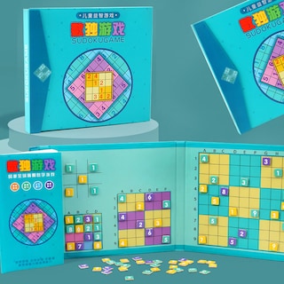 Foto 2 | Foto 2 | Juego De Mesa Sudoku Blue Logical Thinking Para Niños - Venta Internacional.