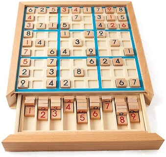 Foto 1 | Foto 1 | Tablero De Madera Para Sudoku Con Cajón 750 G Color Azul - Venta Internacional.