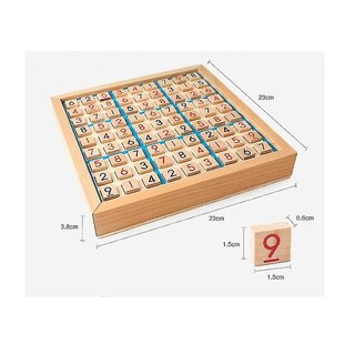 Foto 3 | Foto 3 | Tablero De Madera Para Sudoku Con Cajón 750 G Color Azul - Venta Internacional.