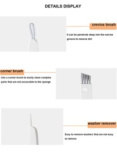 Foto 3 | Foto 3 | Cepillo De Limpieza Bsmstone Tiny Mini Multifuncional Paquete De 2 - Venta Internacional.