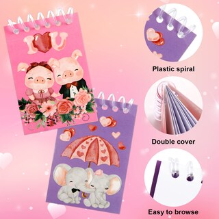 Foto 3 | Foto 3 | Miniblocs De Notas Para El Día De San Valentín Fancy Land Para Niños 48 Unidades - Venta Internacional.