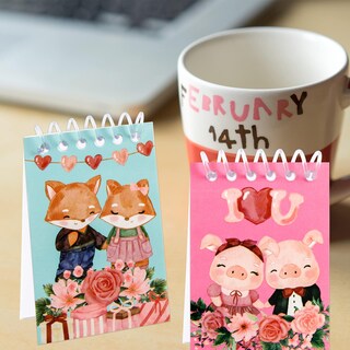 Foto 5 | Foto 5 | Miniblocs De Notas Para El Día De San Valentín Fancy Land Para Niños 48 Unidades - Venta Internacional.