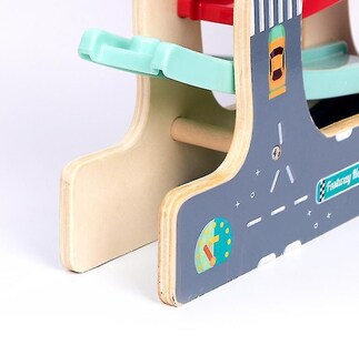 Foto 2 | Foto 2 | Minicoches De Madera Ramp Race Track De Juguete Para Niños Pequeños - Venta Internacional.