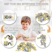 Robot Transformers De Toy Engineering 25 En 1 Construido Con Niños De 5 Años - Venta Internacional.