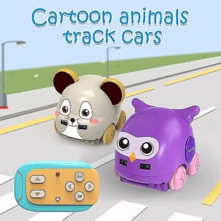 Foto 3 | Foto 3 | Coche De Control Remoto Para Bebé 1:32 Dibujos Animados Con Pista De Animales - Venta Internacional.