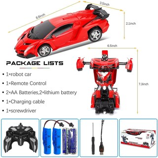 Foto 2 | Foto 2 | Transformador De Robot De Coche Rc Con Mando A Distancia De 2 4 Ghz Para Niños - Venta Internacional.