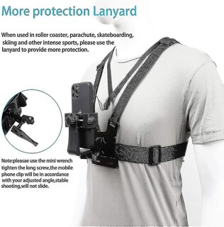 Foto 3 | Foto 3 | Soporte De Correa De Pecho Para Cámara De Acción Gopro Samsung Ipho - Venta Internacional.