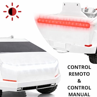 Foto 2 | Foto 2 | Montable Eléctrico Orbic Toys Cybertruck Br2102b Batería 12v Blanco