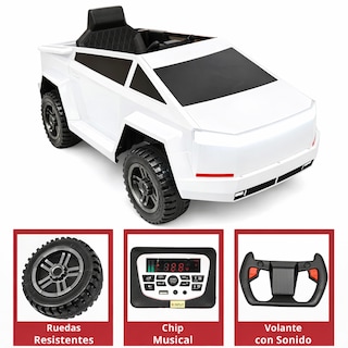 Foto 5 | Foto 5 | Montable Eléctrico Orbic Toys Cybertruck Br2102b Batería 12v Blanco