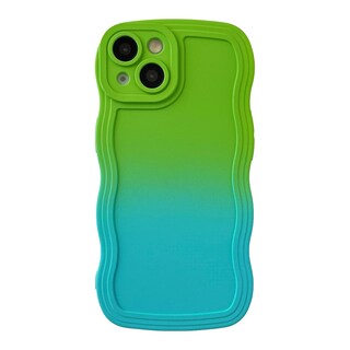Foto 1 | Foto 1 | Funda De Teléfono Con Marco Ondulado Rizado De Color Degradado Degradado Para Iphone 13 Pro Max - Venta Internacional.
