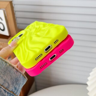 Foto 6 | Foto 6 | Funda De Teléfono Plisada Con Ondulaciones De Agua Para Iphone 15 Pro - Venta Internacional.