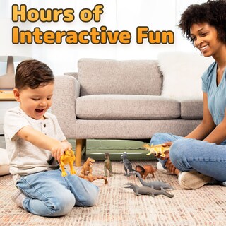 Foto 5 | Foto 5 | Figuras De Dinosaurios Prextex 25 Cm 12 Juguetes De Plástico De 3 A 5 Años O Más - Venta Internacional.