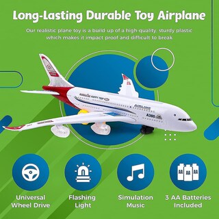 Foto 3 | Foto 3 | Avión De Juguete Airbus A380 Para Niños Con Acción Bump And Go - Venta Internacional.
