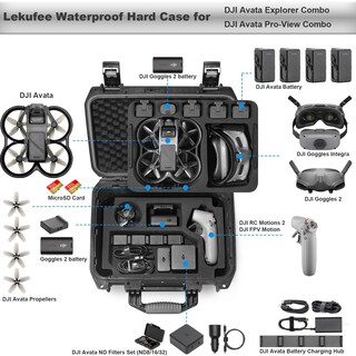 Foto 2 | Foto 2 | Funda Rígida Impermeable Lekufee Para Dji Avata Pro Combo - Venta Internacional.