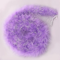Decoración Artesanal Con Forma De Boa Con Plumas Esponjosas 2 M De Largo Color Morado Claro - Venta Internacional.