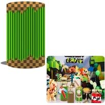 Juego De Píxeles De Dibujos Animados Nivius Photo Para Decoración De Cubiertas Cilíndricas - Venta Internacional.