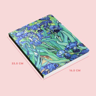 Foto 5 | Foto 5 | Libreta Premium De Pasta Dura Con Efecto Metalizado – Lirios De Vincent Van Gogh