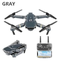 Drone E58 Quadrotor Plegable 2021 720p/1080p/4k Hd Gris - Venta Internacional.