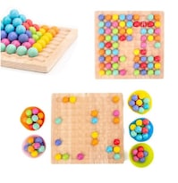 Juego De Mesa Con Forma De Clip De Madera Para Niños Juguete Para Eliminar Bolas - Venta Internacional.