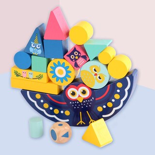 Foto 3 | Foto 3 | Juguete Educativo Blue Owl Balance Con Bloques De Construcción - Venta Internacional.