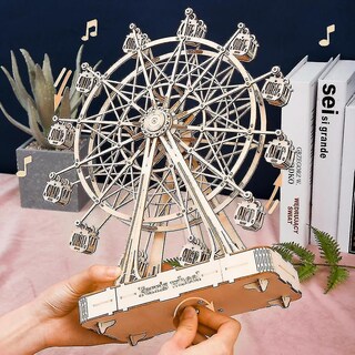 Foto 4 | Foto 4 | Bloque De Construcción Robotime Ferris Wheel Tgn01 Con Música - Venta Internacional.