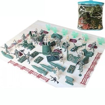 Juego De Juguetes Militares De La Guerra Mundial 93 Piezas Con Soldados De 9 Cm +5 X 1 A 7 X 9 X 6 - Venta Internacional.