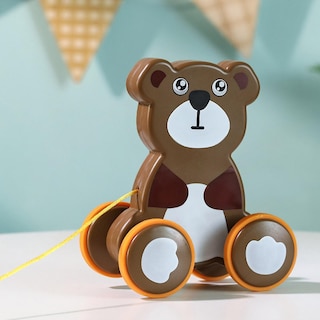 Foto 2 | Foto 2 | Arrastre Conductor De Juguete Cuerda Para Tirar De Un Coche De Animales Para Niños - Venta Internacional.