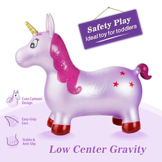Foto 2 | Foto 2 | Juguete Inflable Para Montar Animales Inpany Pink Unicorn Hopper - Venta Internacional.