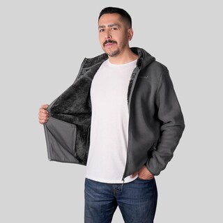 Foto 4 | Foto 4 | Chamarra De Fleece Para Hombre Con Bolsillos Y Gorro Integrado Greenlander Gris