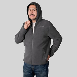 Foto 6 | Foto 6 | Chamarra De Fleece Para Hombre Con Bolsillos Y Gorro Integrado Greenlander Gris