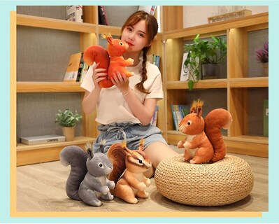 Foto 1 | Foto 1 | Muñeca De Peluche Para Perros Bonita Ardilla 25 Cm - Venta Internacional.