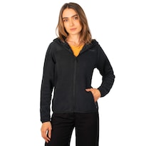 Chamarra De Fleece Para Mujer Con Bolsillos Y Gorro Integrado Greenlander Negro