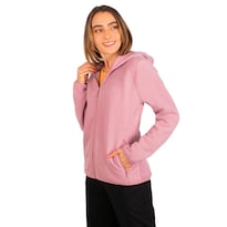 Chamarra De Fleece Para Mujer Con Bolsillos Y Gorro Integrado Greenlander Rosa