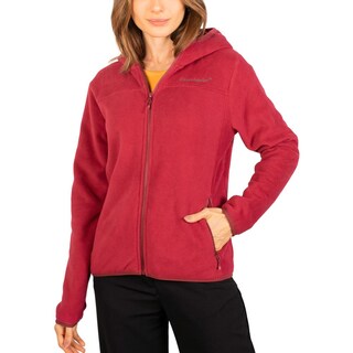 Foto 2 | Foto 2 | Chamarra De Fleece Para Mujer Con Bolsillos Y Gorro Integrado Greenlander Vino