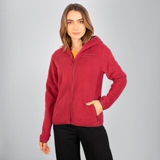 Foto 3 | Foto 3 | Chamarra De Fleece Para Mujer Con Bolsillos Y Gorro Integrado Greenlander Vino