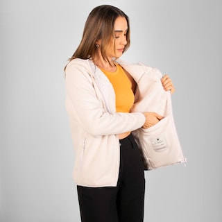 Foto 4 | Foto 4 | Chamarra De Fleece Para Mujer Con Bolsillos Y Gorro Integrado Greenlander Beige