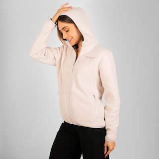 Foto 5 | Foto 5 | Chamarra De Fleece Para Mujer Con Bolsillos Y Gorro Integrado Greenlander Beige