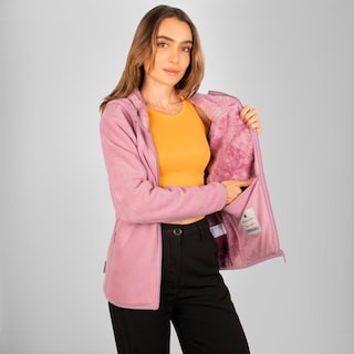 Foto 4 | Foto 4 | Chamarra De Fleece Para Mujer Con Bolsillos Y Gorro Integrado Greenlander Rosa