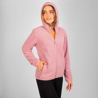Foto 5 | Foto 5 | Chamarra De Fleece Para Mujer Con Bolsillos Y Gorro Integrado Greenlander Rosa