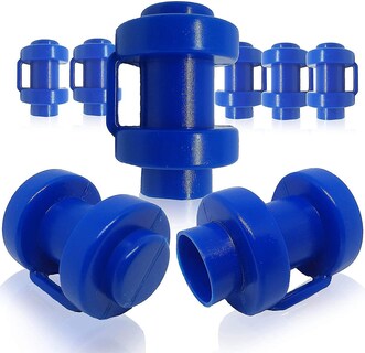 Foto 1 | Foto 1 | Tapones Para Barra De Red Para Trampolín 25 Mm Azul (paquete De 8) - Venta Internacional.