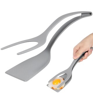 Foto 1 | Foto 1 | Espátula Y Pinzas 2 En 1 Alipis Egg Flipper Tong Steak Espátula - Venta Internacional.