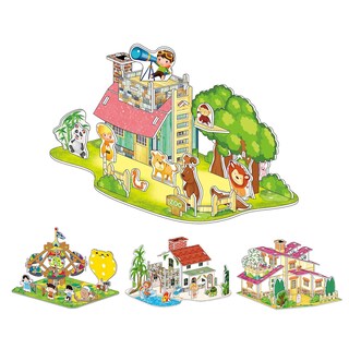 Foto 3 | Foto 3 | Juego De Rompecabezas 3d De Alta Calidad Para Niños (4 Piezas) - Venta Internacional.