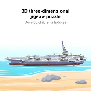 Foto 5 | Foto 5 | Rompecabezas De Portaaviones De Juguete 3d Diy Material Eps Para Niños - Venta Internacional.