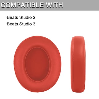 Foto 2 | Foto 2 | Almohadillas Hidaark De Repuesto Para Beats Studio 2 Y 3 Color Rojo - Venta Internacional.
