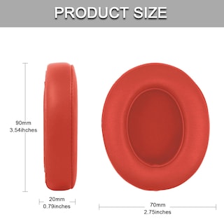 Foto 3 | Foto 3 | Almohadillas Hidaark De Repuesto Para Beats Studio 2 Y 3 Color Rojo - Venta Internacional.