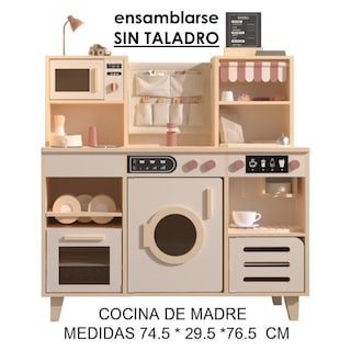 Foto 2 | Foto 2 | Cocinita De Madera Baby Kaori Juguete Para Niñas Accesorios